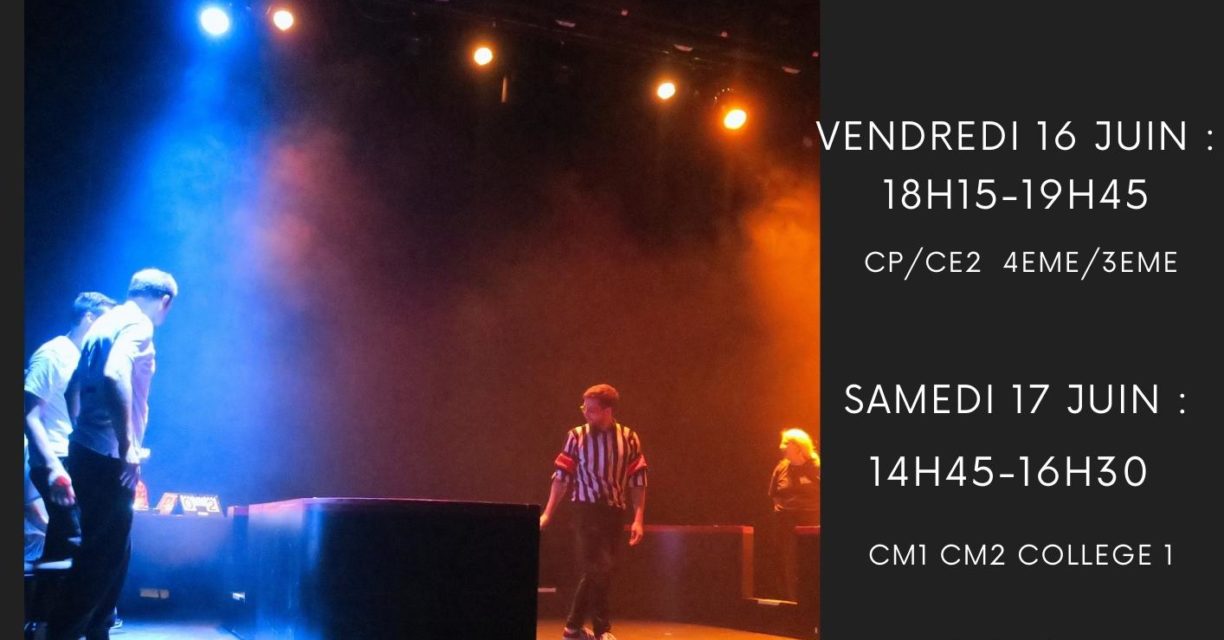 Affiche Spectacle Théâtre Fin d'Année 2023 l