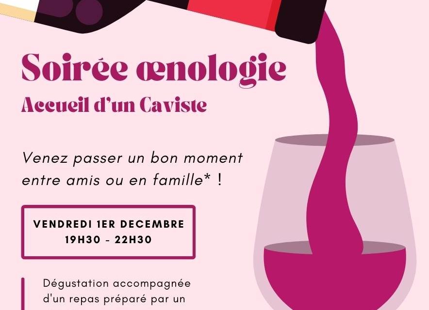 Soirée Oenologie du 1er Décembre 2023