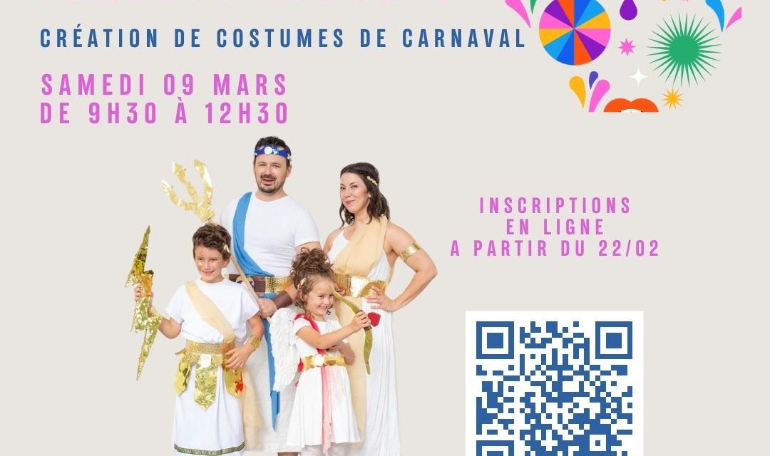 Stage Parents Enfants - Création de Costumes de Carnaval - (Publication Instagram)