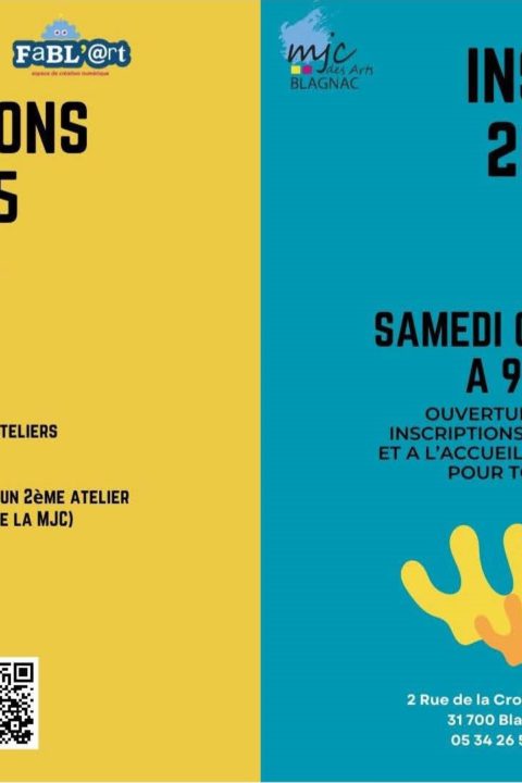 Affiche Réinscriptions Enfants et Inscriptions Enfants et Adultes 2024 2025 (Publication Instagram)
