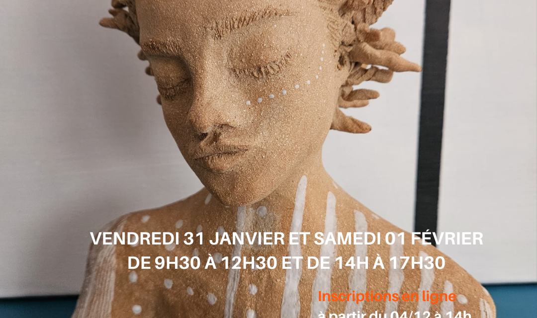 Stage Terre Modelage d'un Buste (Publication Instagram)