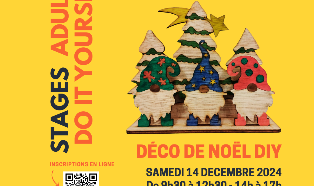 STAGE FABLAB DIY #8 - Déco de Noël (Publication Instagram)