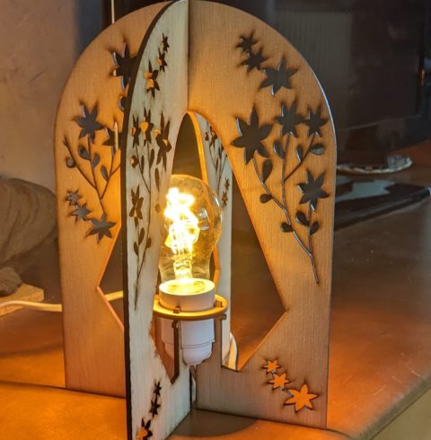 Lampe Design réalisée au Fablab