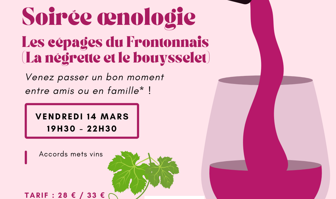 Soirée Œnologie - Les Cépages du Frontonnais (Publication Instagram)