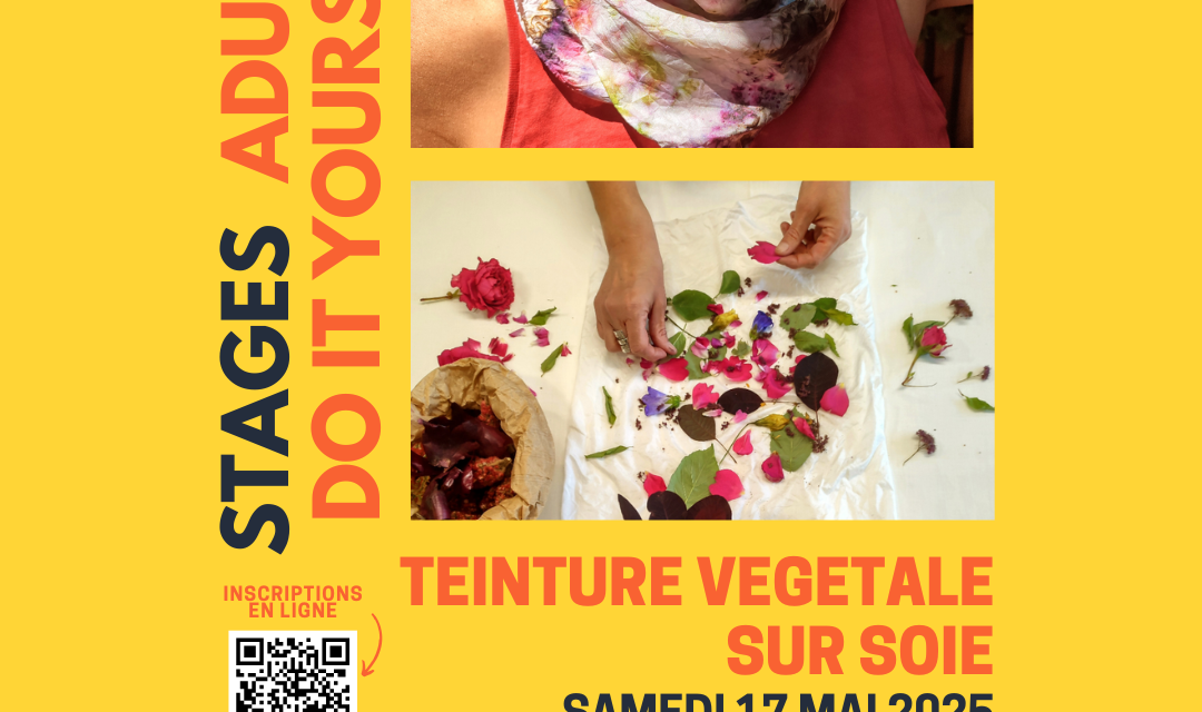 Stage Fablab DIY - Teinture végétale sur soie (Publicaton Instagram)