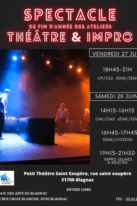 Affiche Spectacle Théâtre Fin d'Année 2025