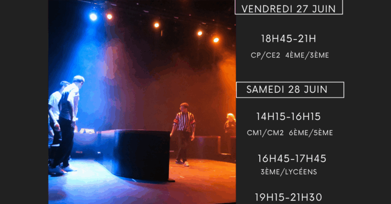 Affiche Spectacle Théâtre Fin d'Année 2025
