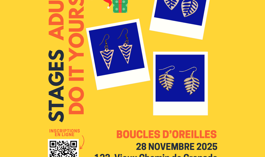 Stage Fablab DIY - Création de Boucles d'Oreilles