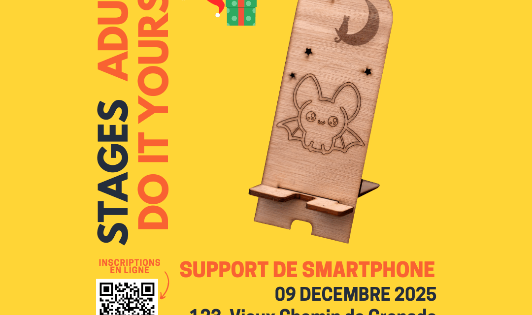 Stage Fablab DIY - Fabrique ton Support de Smartphone en Bois