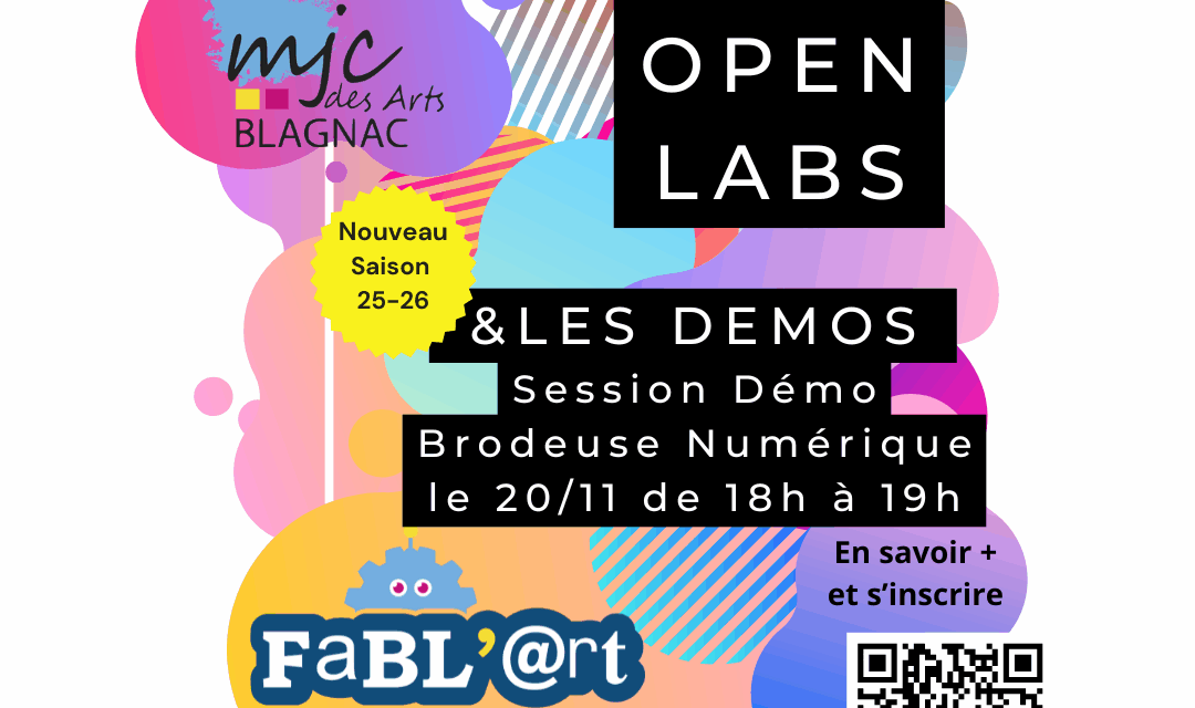 Openlabs et Démos 2025-2026 Brodeuse Numérique